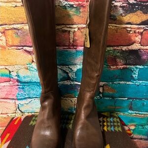 Born Brown Leather Knee-High Boots